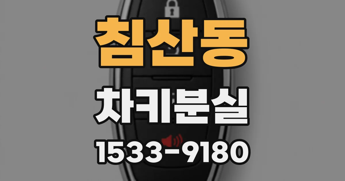 침산동 차키분실