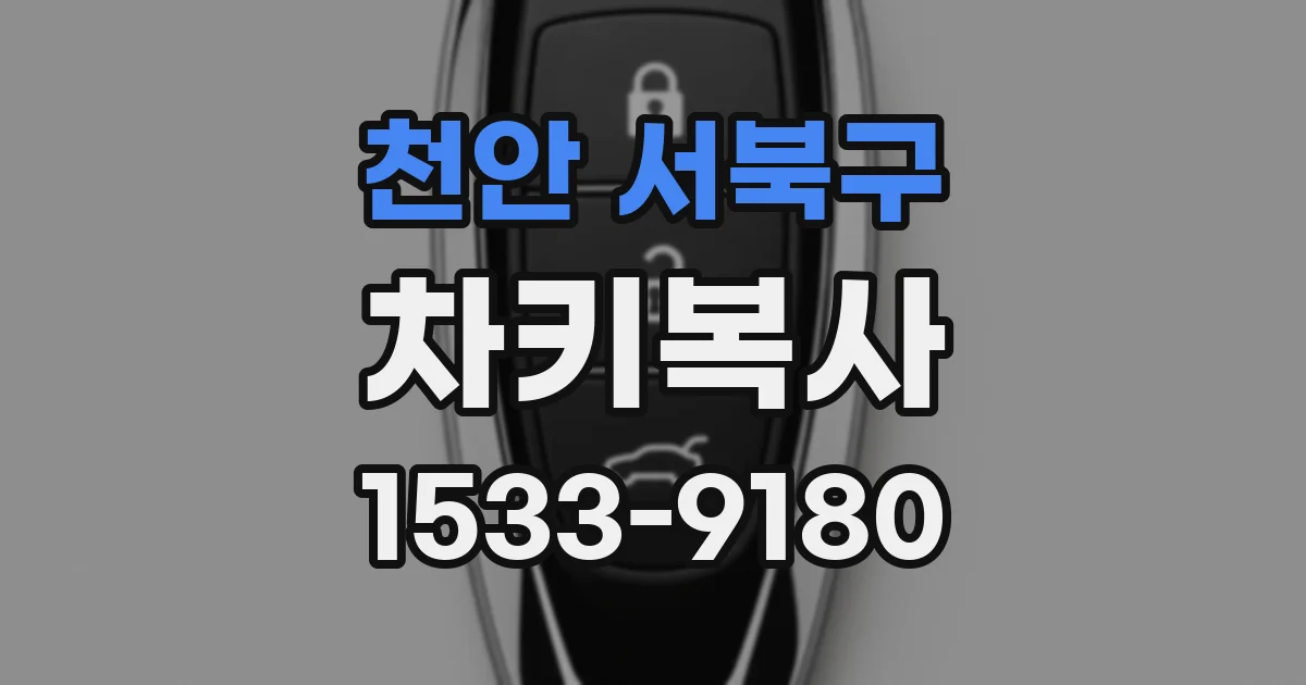 천안 서북구 차키복사