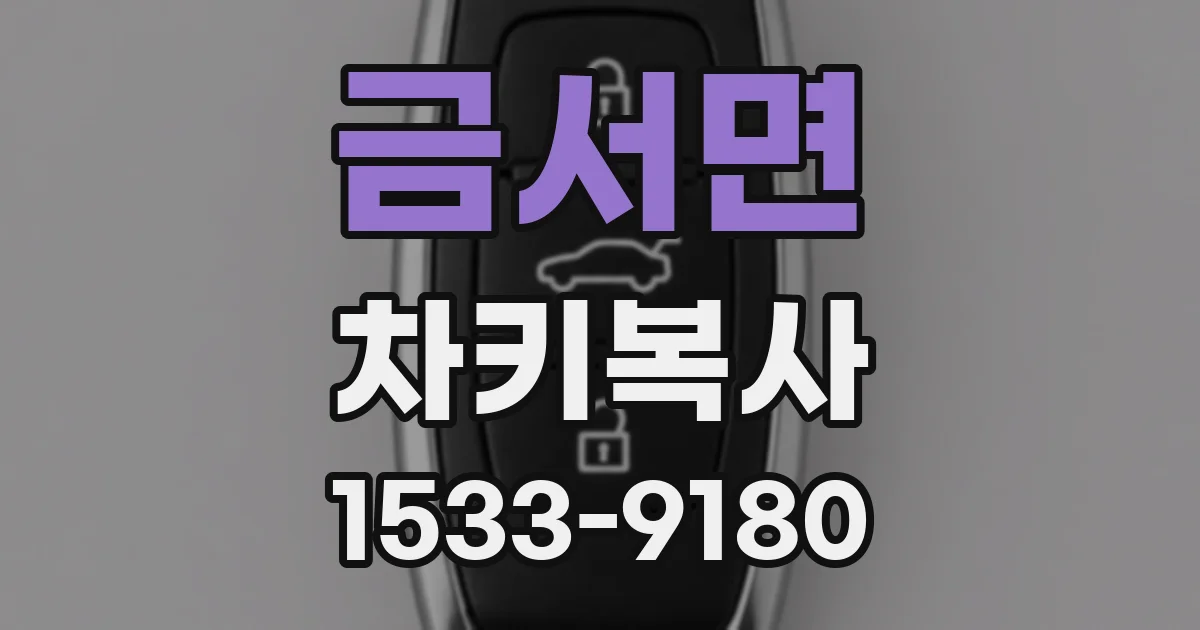 금서면 차키복사