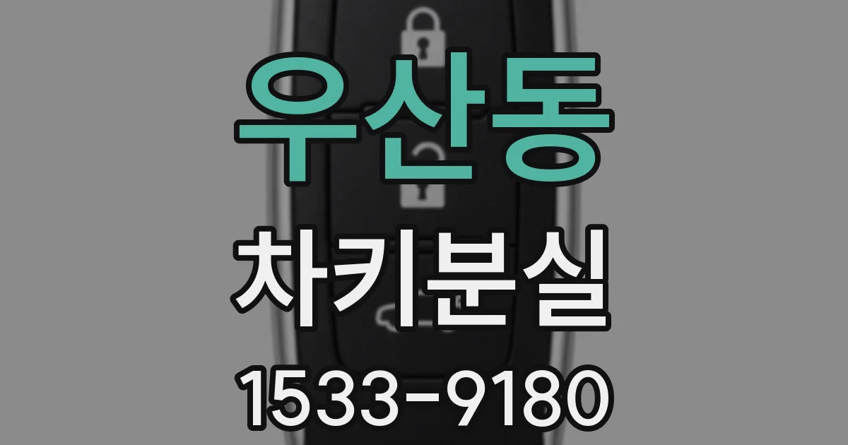 우산동 차키분실