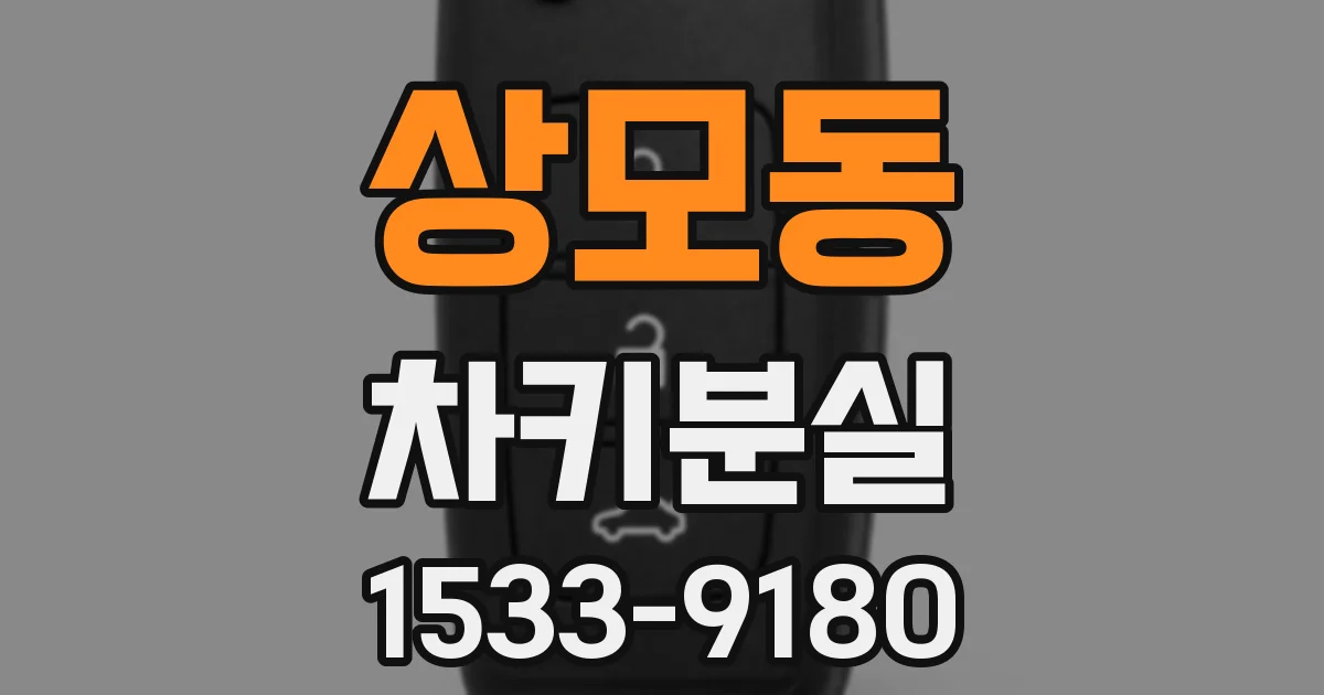 상모동 차키분실