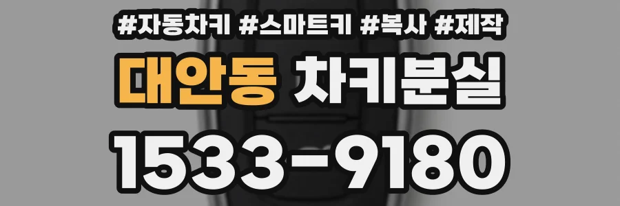 대안동 차키분실