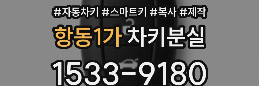 항동1가 차키분실