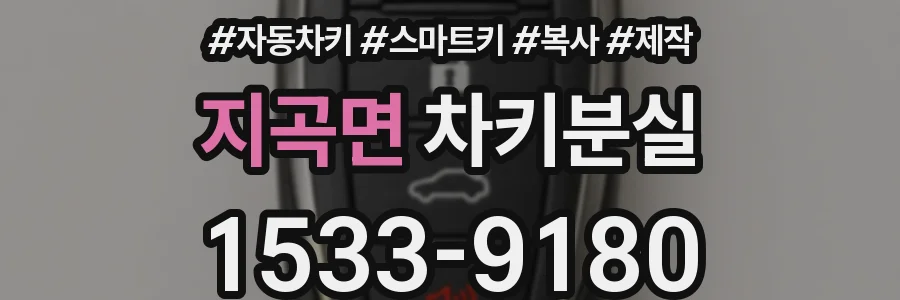 지곡면 차키분실