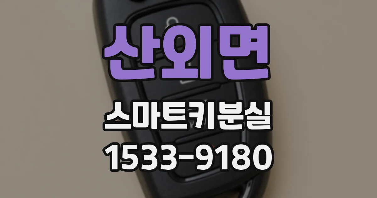 산외면 스마트키분실
