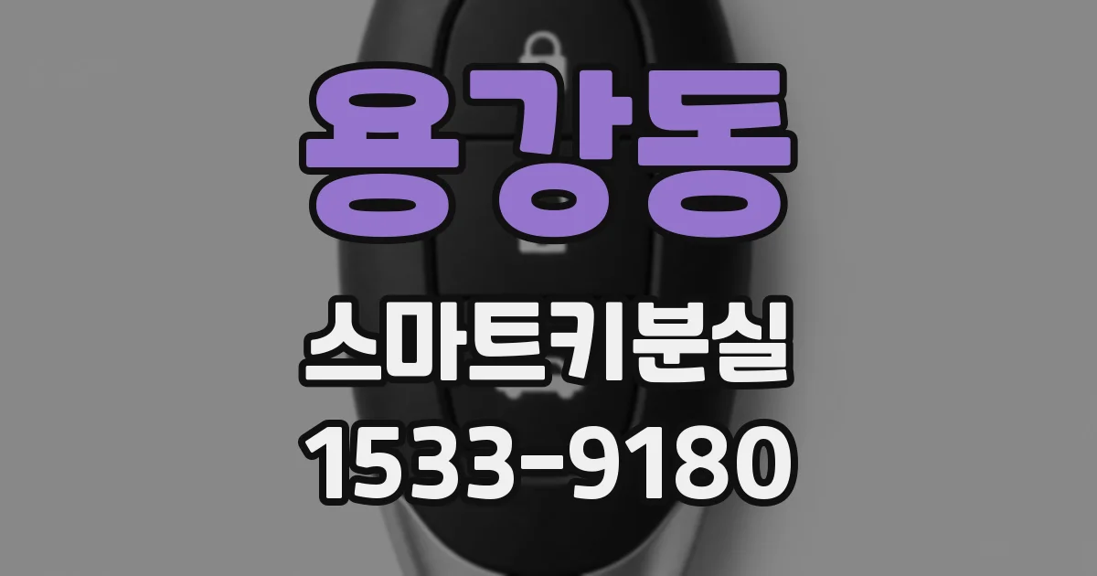 용강동 스마트키분실