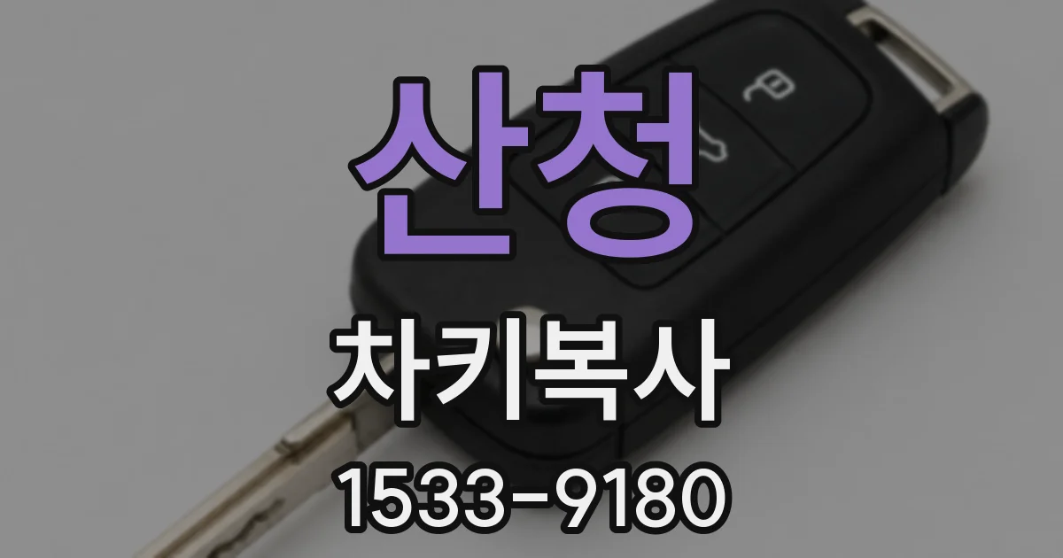 산청 차키복사