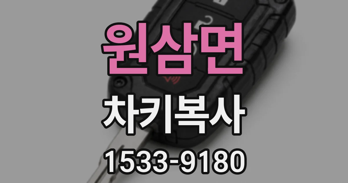 원삼면 차키복사