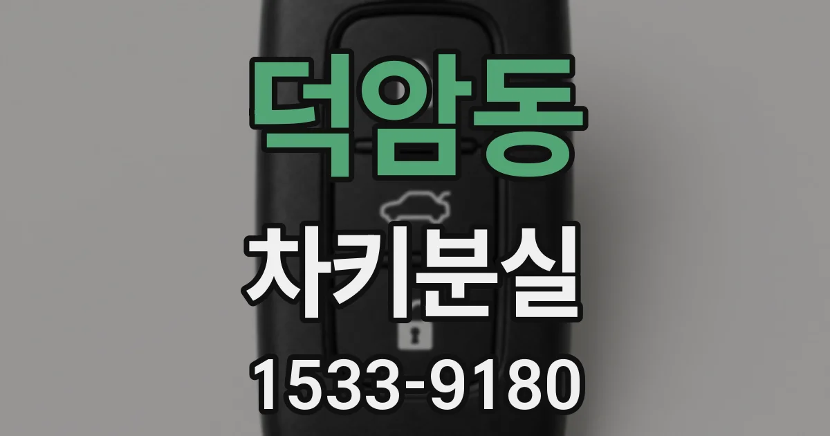 덕암동 차키분실