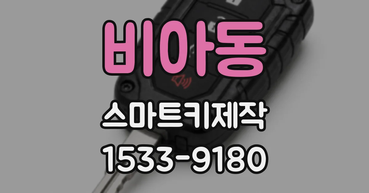 비아동 스마트키제작