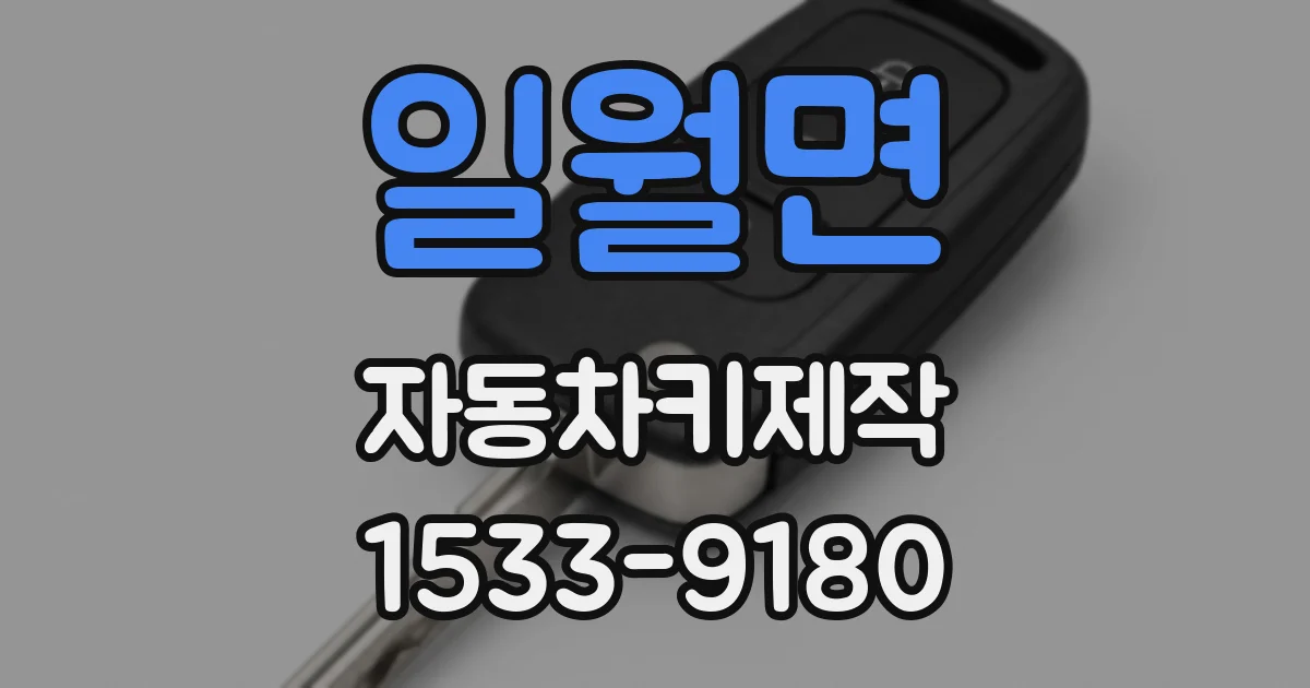 일월면 자동차키제작