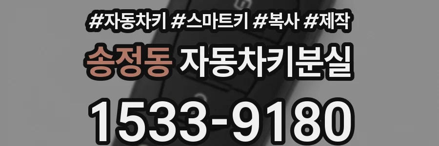 송정동 자동차키분실