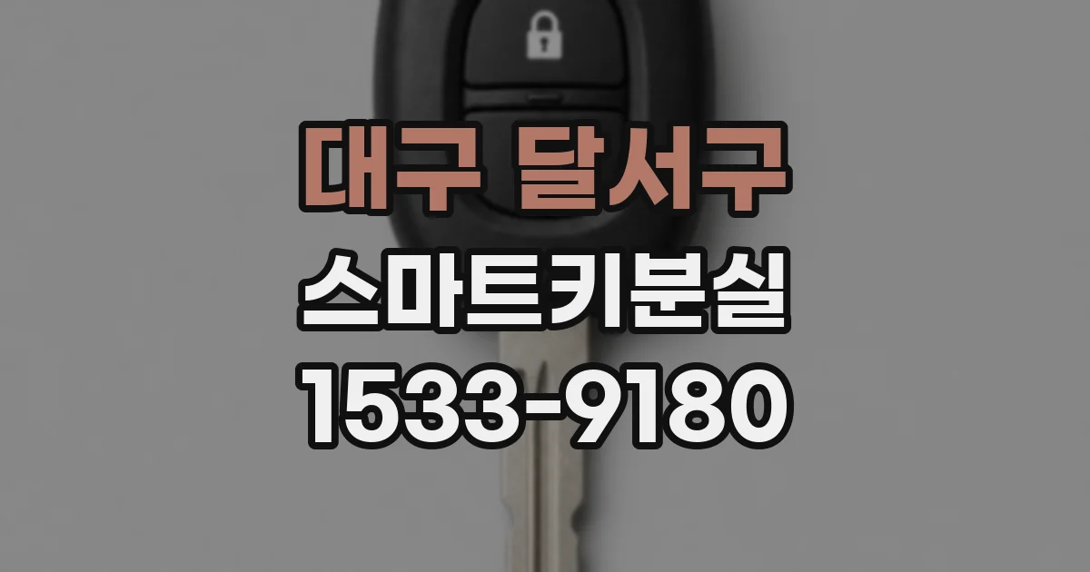 대구 달서구 스마트키분실