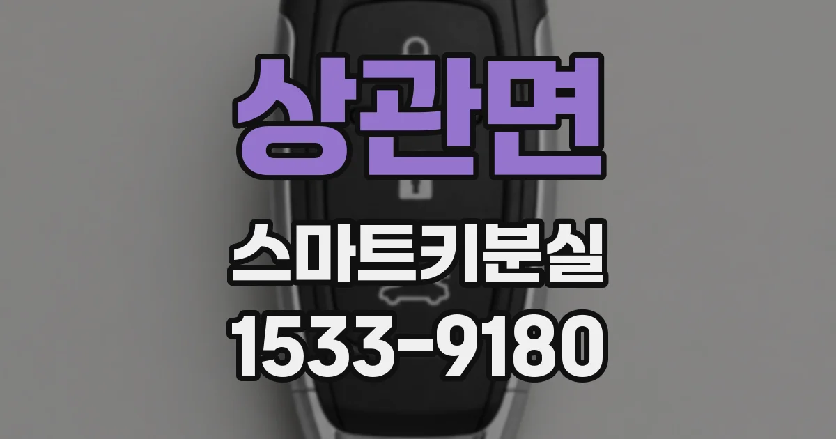 상관면 스마트키분실