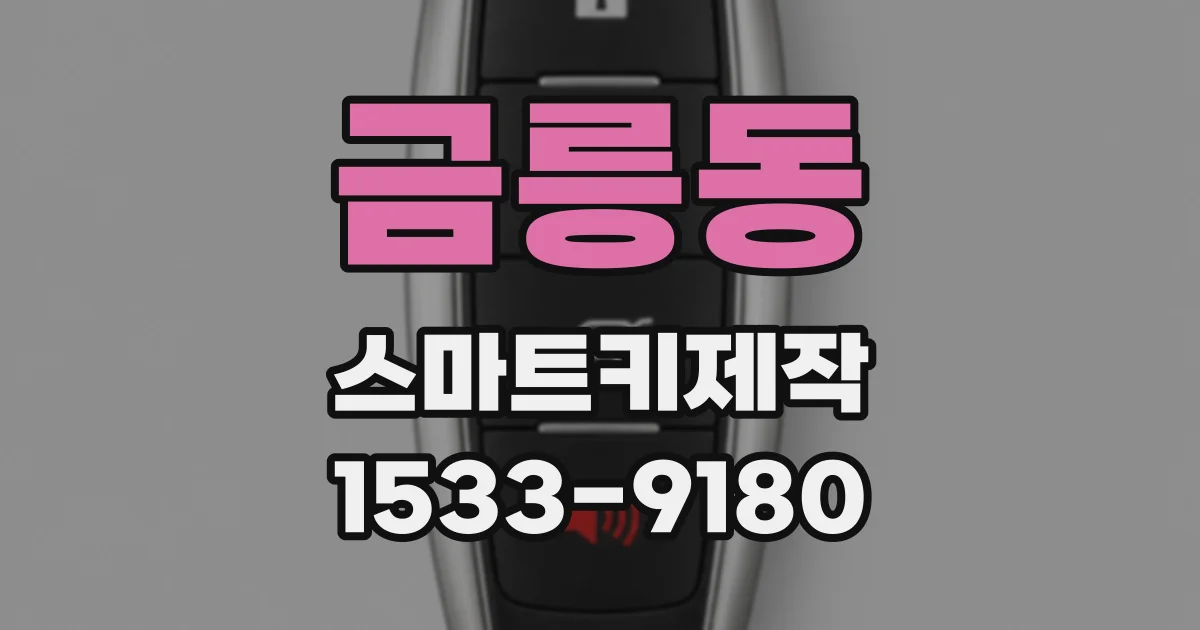 금릉동 스마트키제작