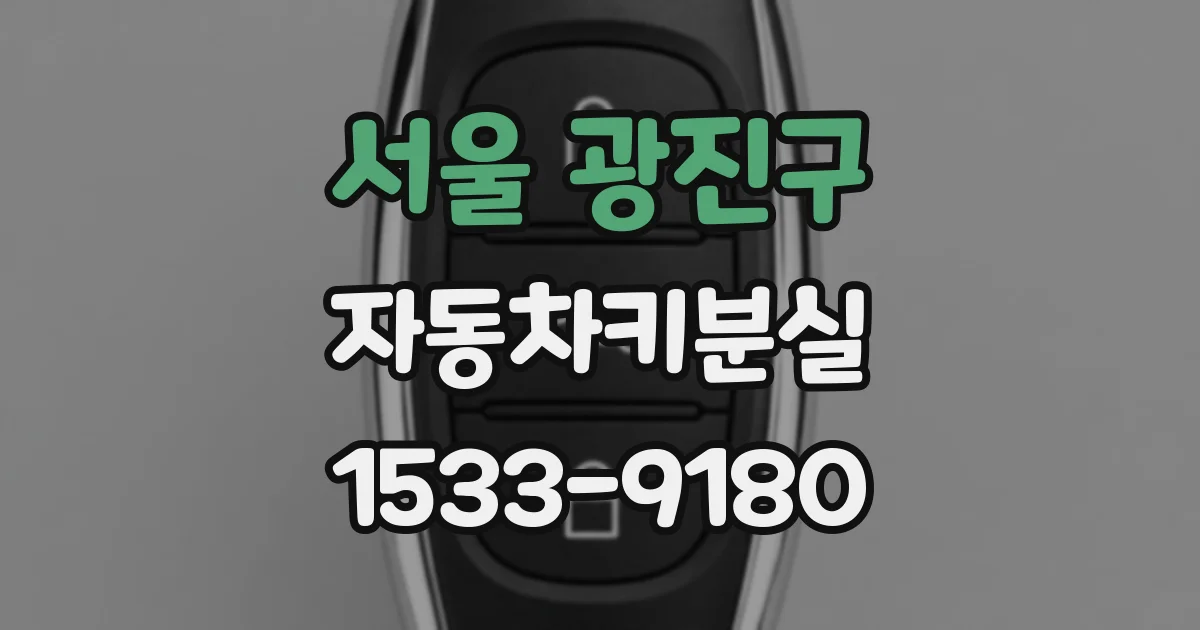 서울 광진구 자동차키분실