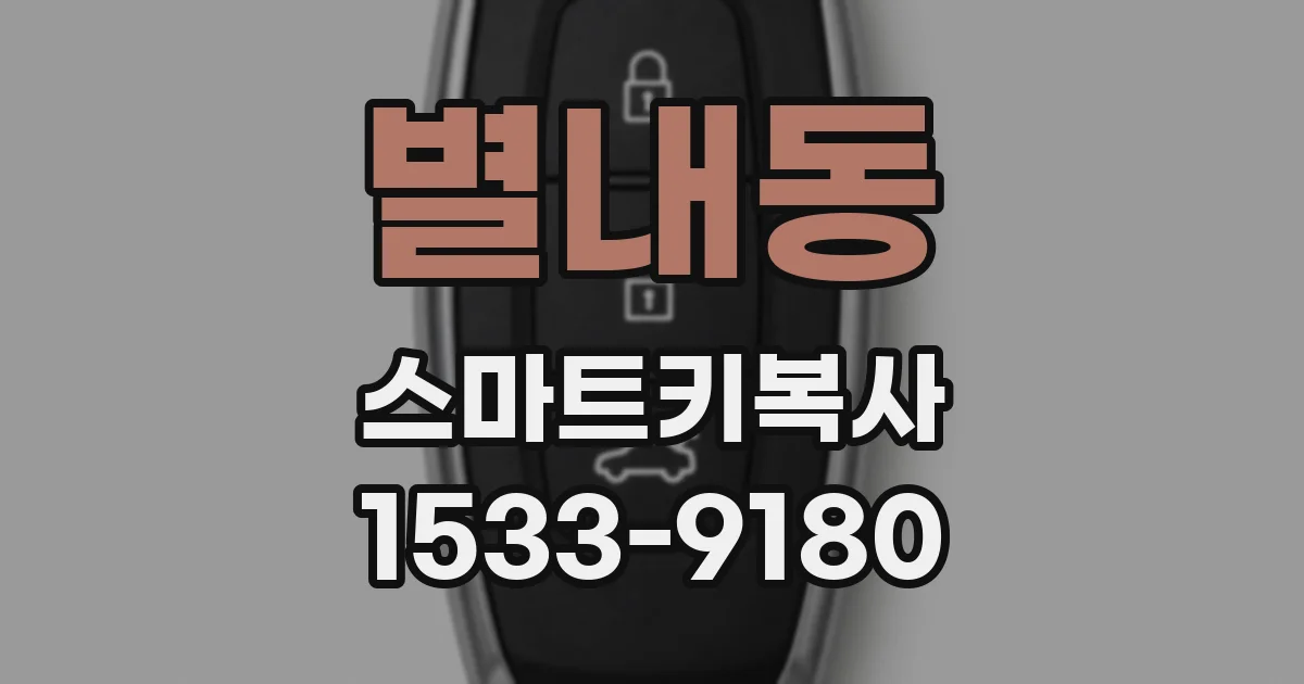별내동 스마트키복사