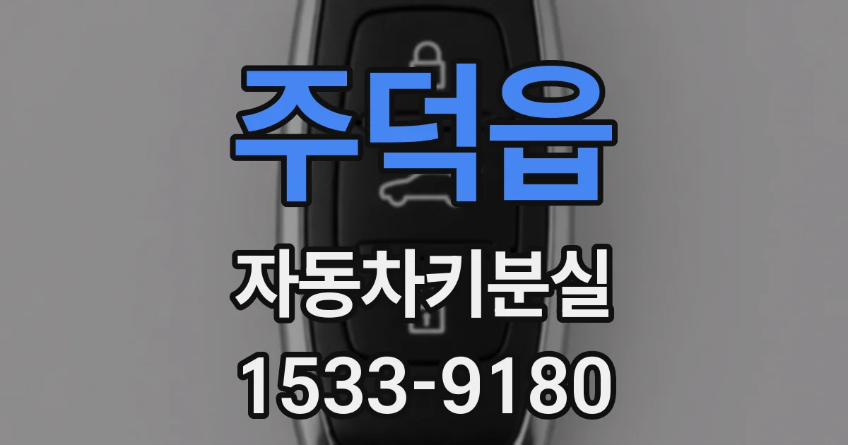 주덕읍 자동차키분실