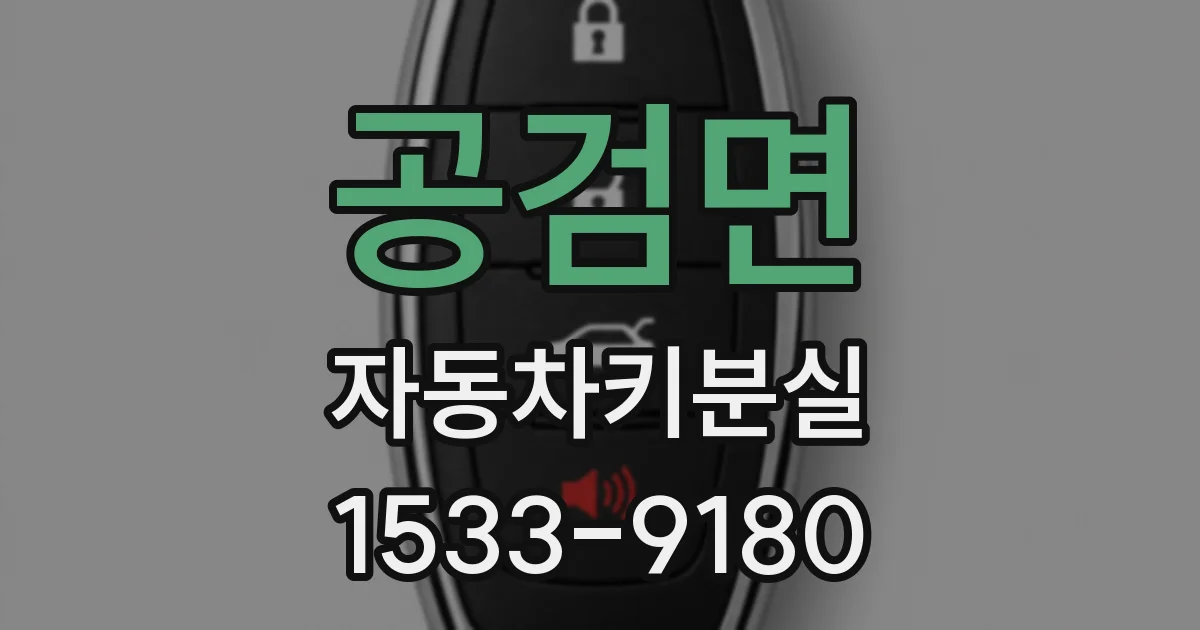 공검면 자동차키분실