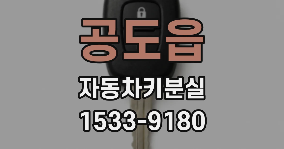 공도읍 자동차키분실