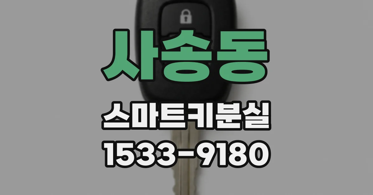 사송동 스마트키분실