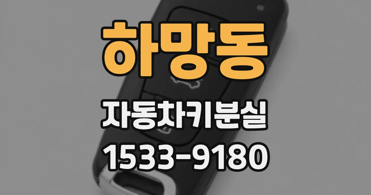 하망동 자동차키분실