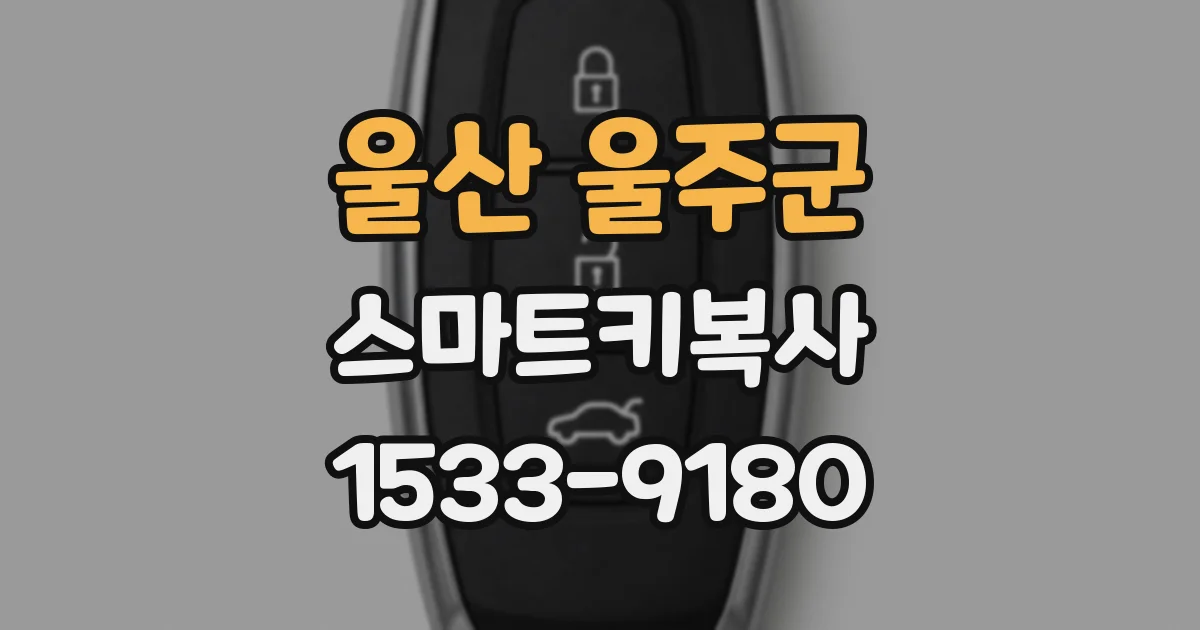 울산 울주군 스마트키복사