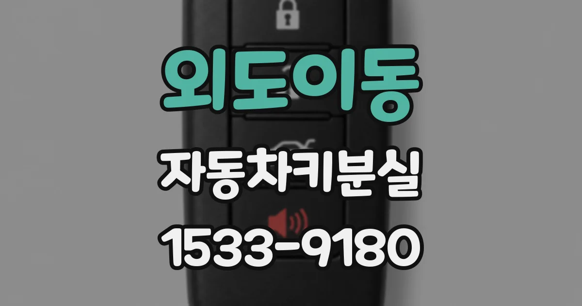 외도이동 자동차키분실