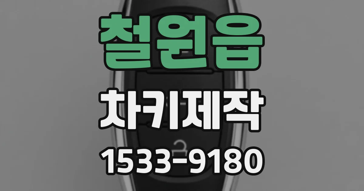 철원읍 차키제작