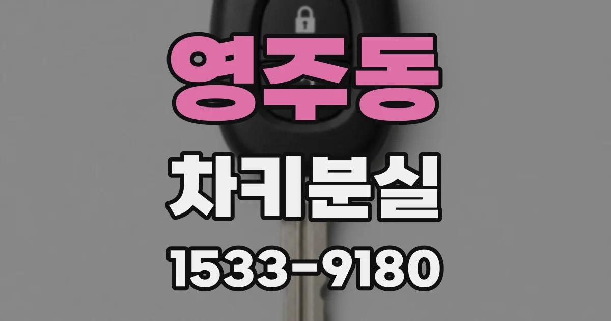 영주동 차키분실