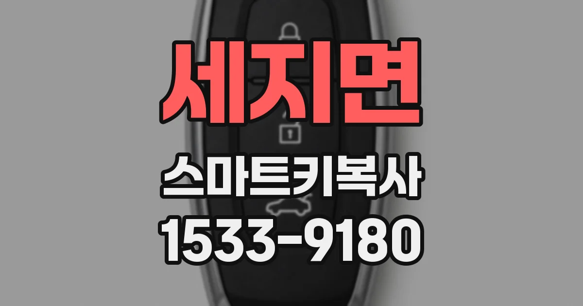 세지면 스마트키복사