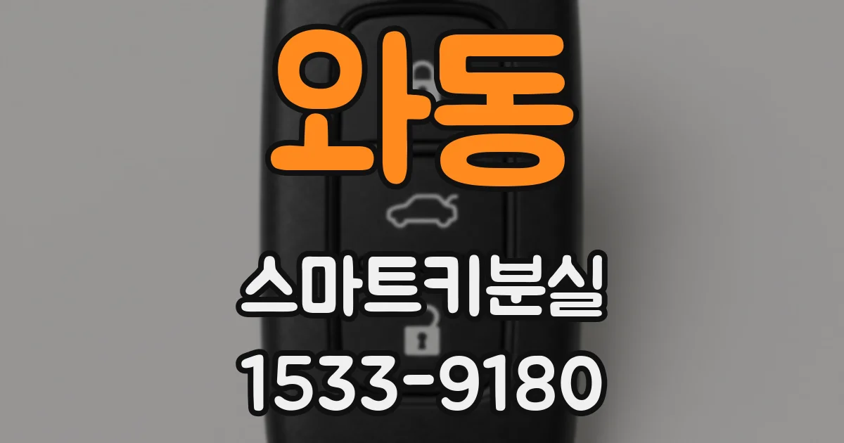 와동 스마트키분실