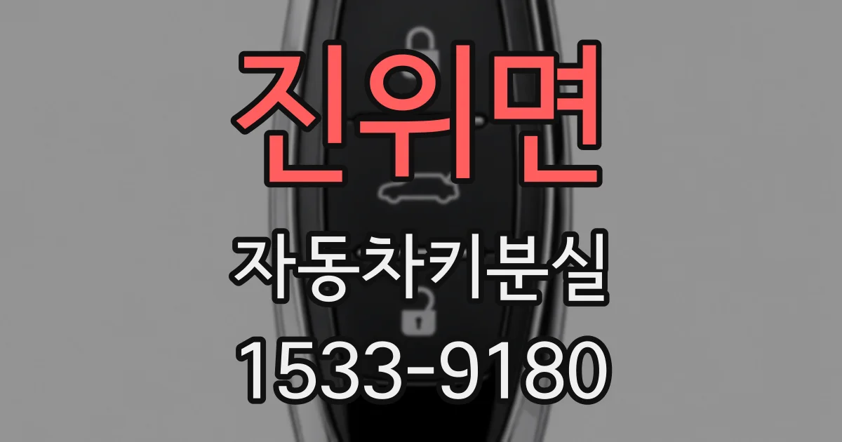 진위면 자동차키분실