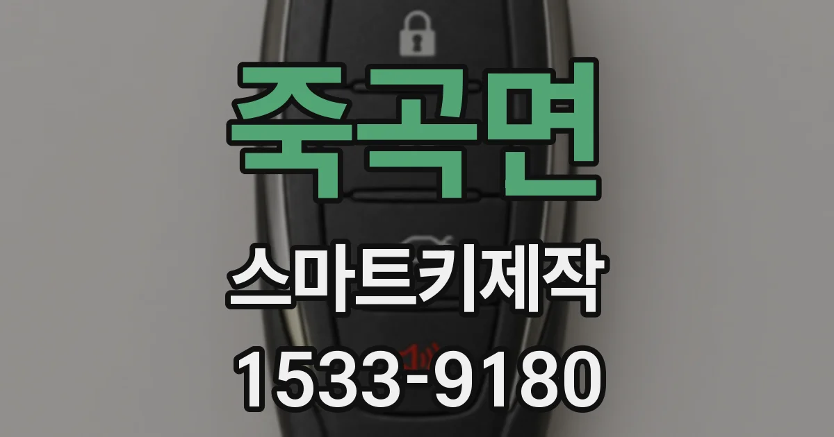 죽곡면 스마트키제작