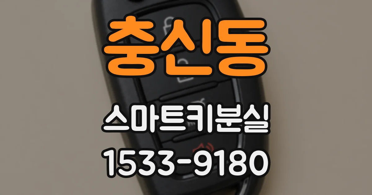 충신동 스마트키분실