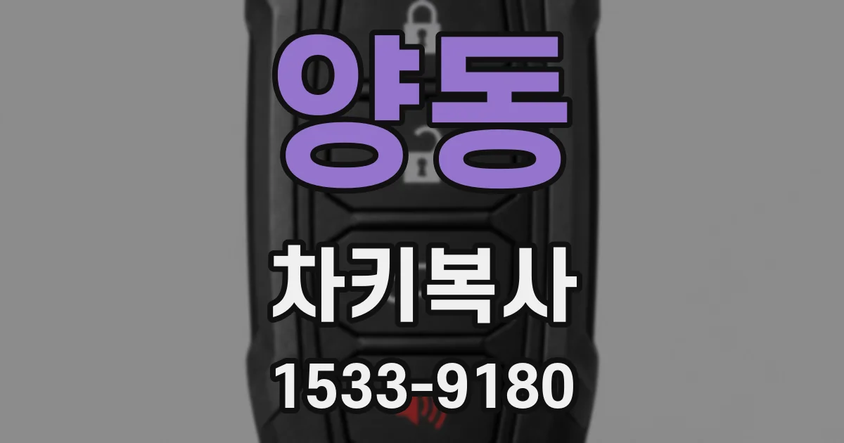 양동 차키복사