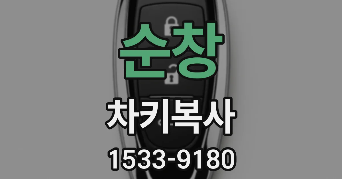 순창 차키복사