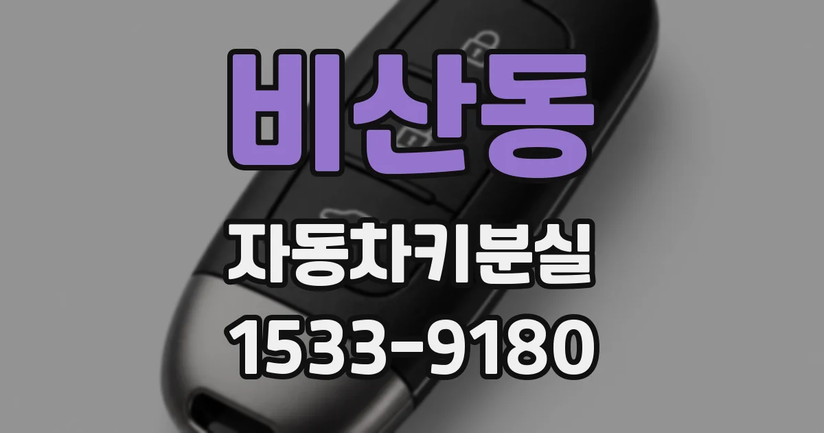 비산동 자동차키분실