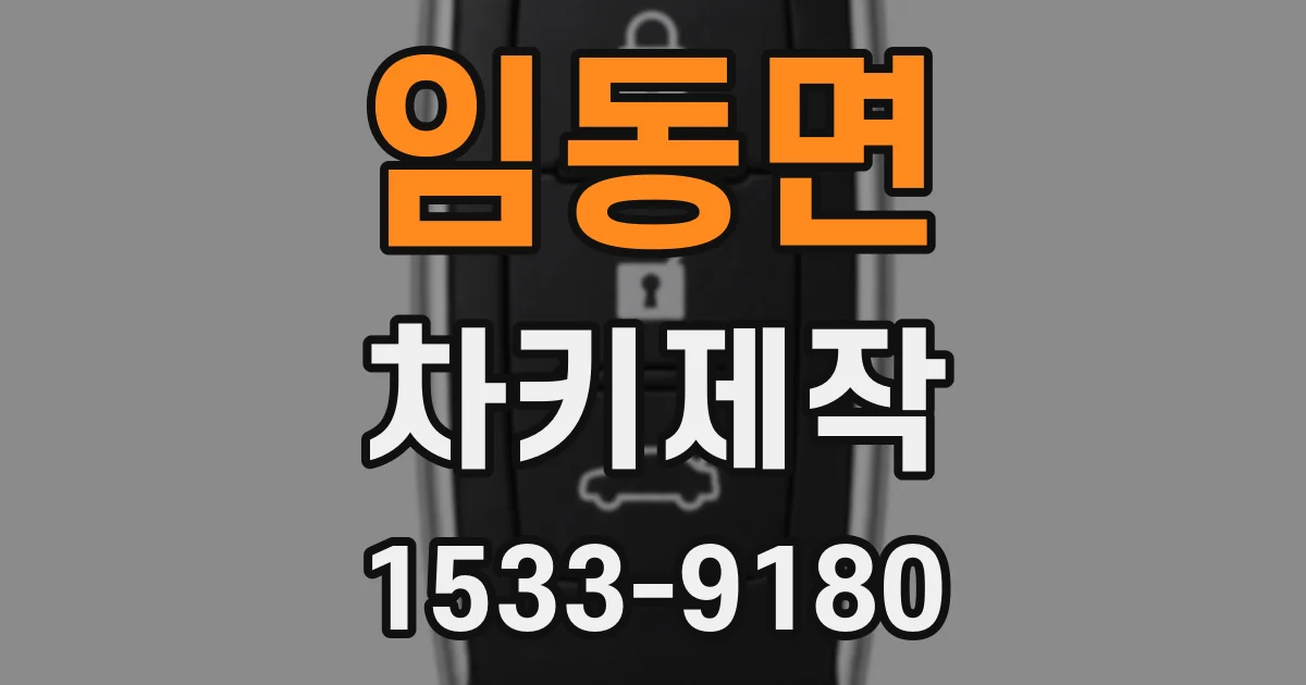 임동면 차키제작