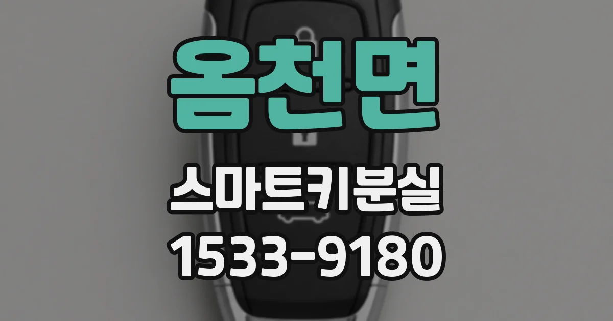 옴천면 스마트키분실