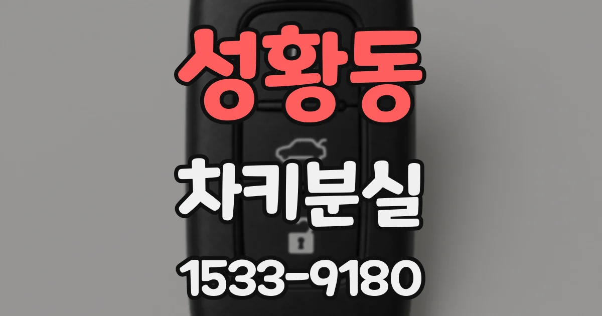 성황동 차키분실