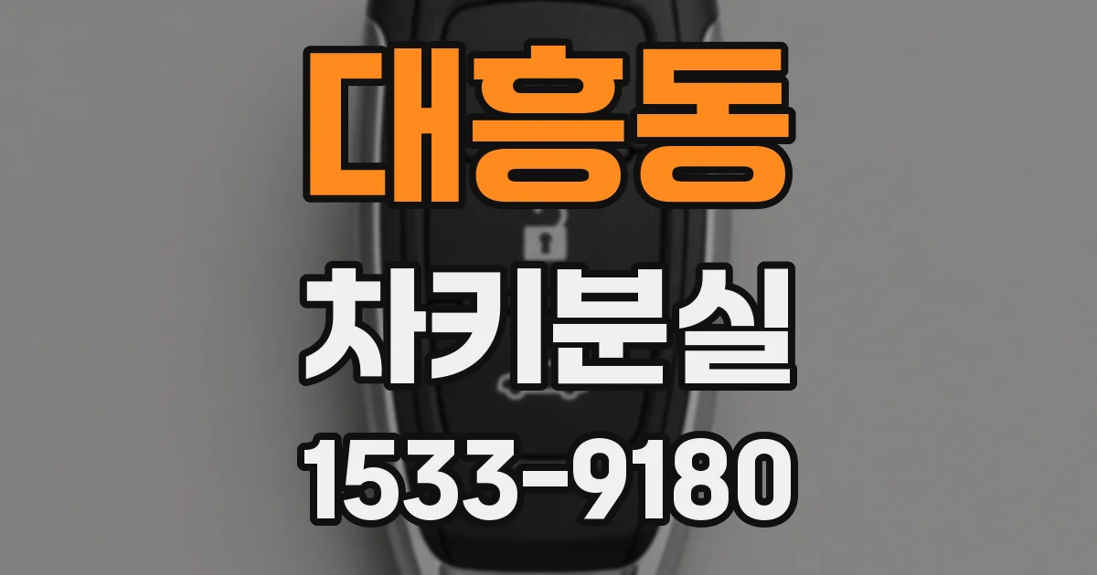 대흥동 차키분실