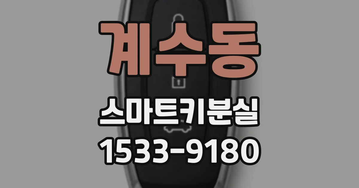 계수동 스마트키분실