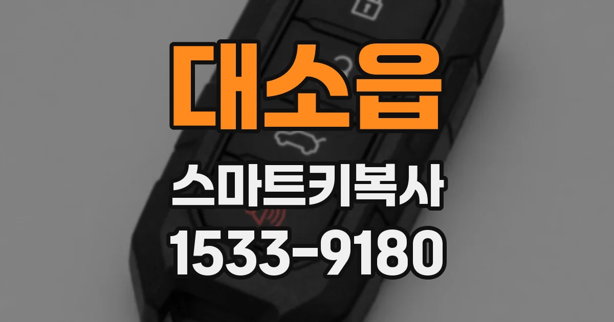 대소읍 스마트키복사