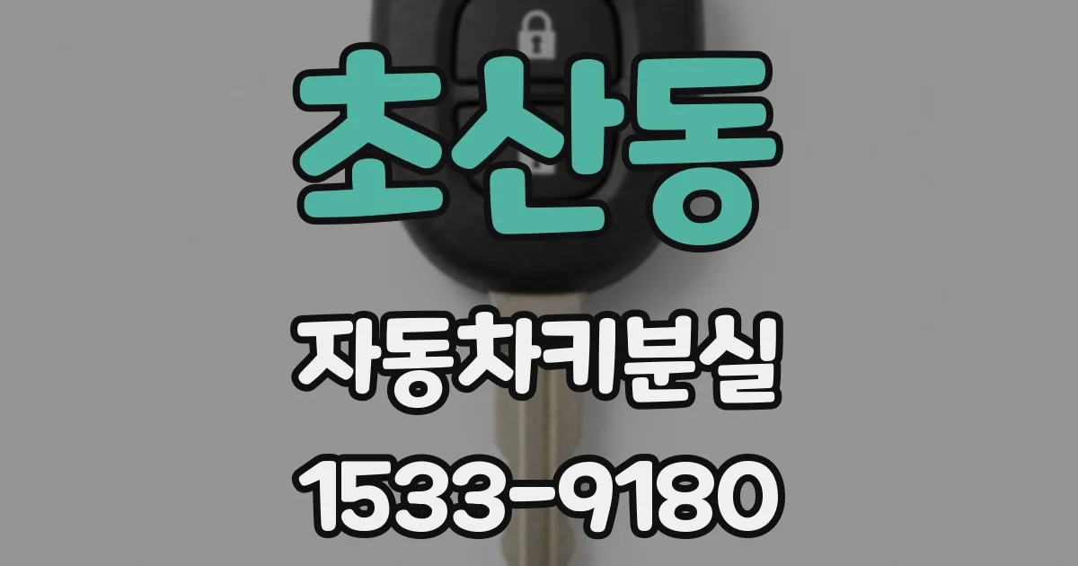 초산동 자동차키분실