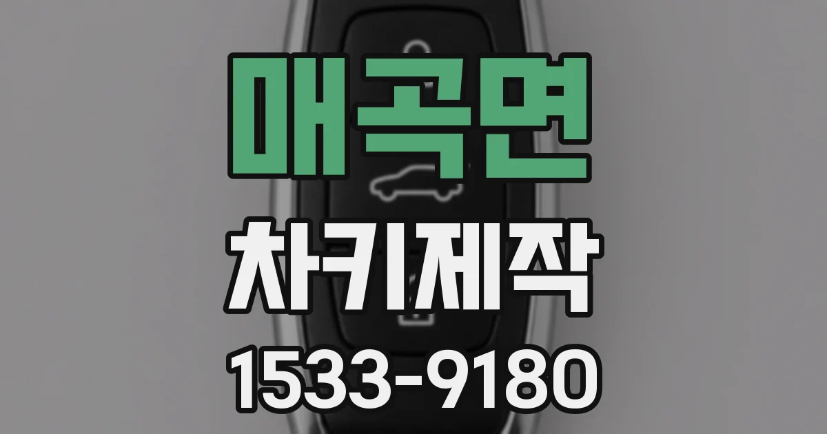매곡면 차키제작