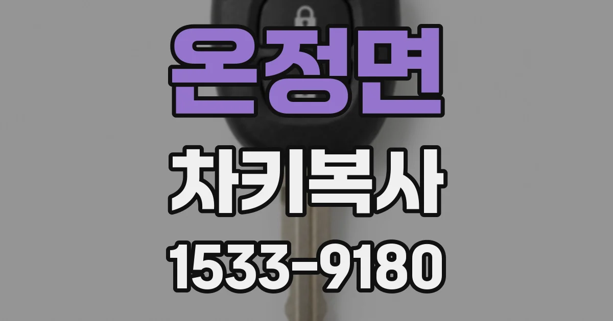 온정면 차키복사