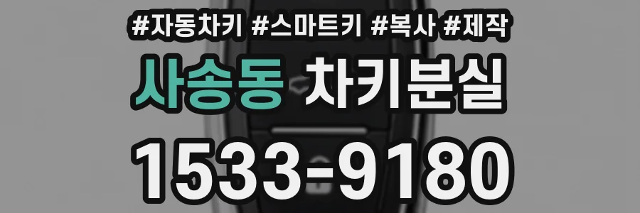 사송동 차키분실