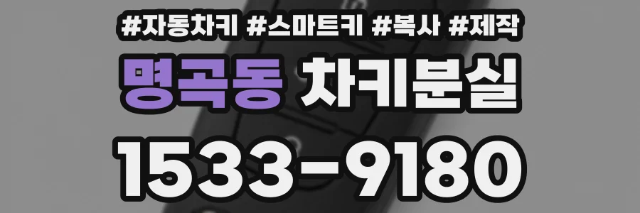 명곡동 차키분실