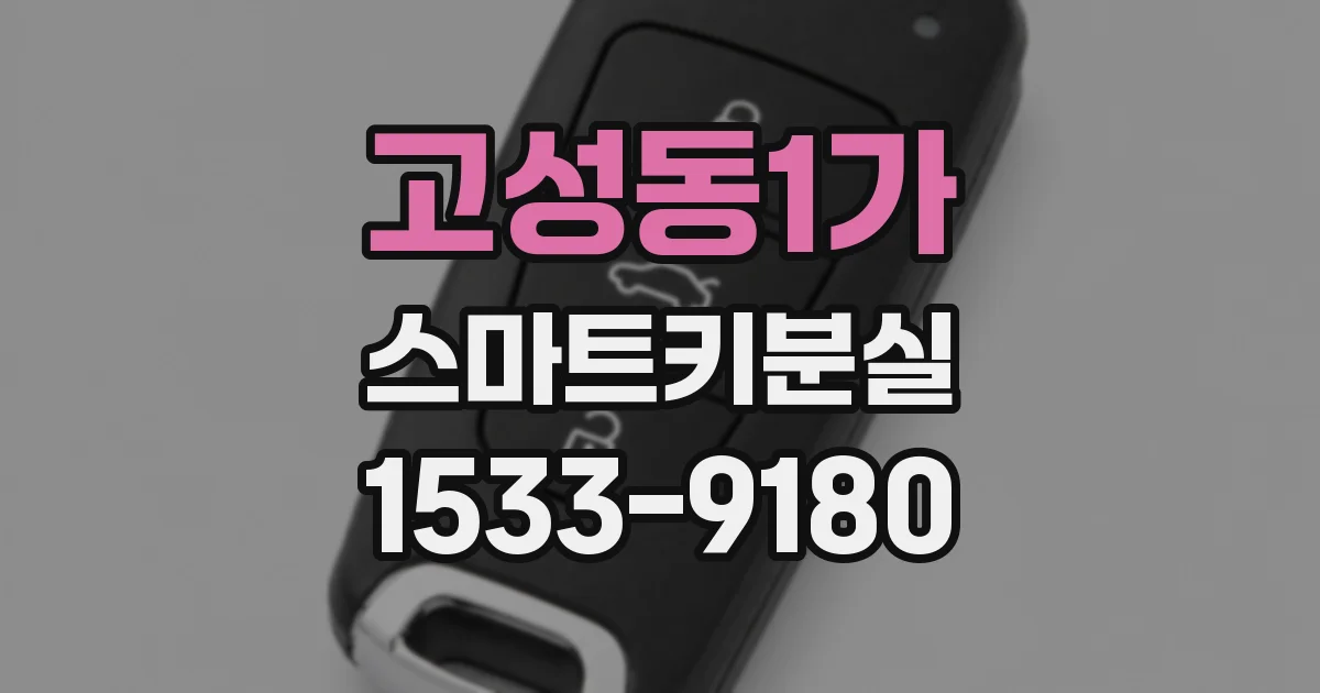 고성동1가 스마트키분실